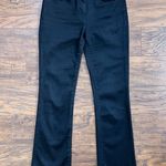 3x1 • Baby Boot cropped flare jeans Black Tear raw hem mid rise stretch denim Photo 0