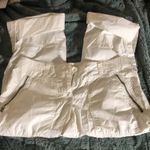 Michael Kors Micheal kors pure white zip cargo roll up capris size 8 Photo 4