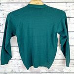 All Week Long Cotton Knit Polo Shirt Textured Long‎ Sleeve Green [Size Small] Photo 4