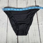 J.Crew  Ribbed high-rise cheeky bikini‎ bottom Black XS NWT Photo 6