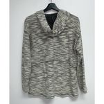 Style & Co Womens Pullover Hoodie Sweatshirt Size S Black White Marled Textured Photo 4