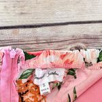 Emerald Sundae  Dress Juniors Size Small Pink Sleeveless Halter Pineapple Mini Photo 3