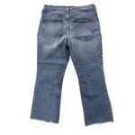 J.Crew Women's 9" Demi Boot Crop Jeans Size 30 Blue Fair Trade Raw Hem Denim Photo 3