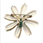 Vintage enamel sunflower brooch pin VTG‎ Yellow Photo 1