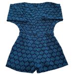 Diane Von Furstenberg  Romper Womens 6 Blue Printed Soleil Kyona Kyoto Navy‎ Photo 1