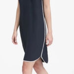 Banana Republic  New Navy Blue Dress with White Accent Short Sleeve Mini Dress Photo 0