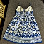 Alice + Olivia  Melvina Tie-Front Gathered Babydoll Dress Photo 7