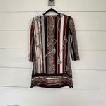 White House | Black Market  Women’s XXS Horsebit Patterned Blouse Photo 3