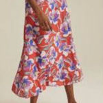 Long tall sally red floral skirt 6 Purple Photo 0