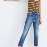 Madewell  Women’s High-Rise Slim Boyjean Jean Raw-Hemmed Size 26 Photo 0
