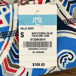 J. McLaughlin  Halle Skirt Small NWT $168 Pull On Catalina Knee Length Print Multi Photo 3