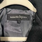 Nanette Lepore Womens Hooded Black lined Blazer Asymmetrical collar size S Photo 3