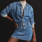 Anthropologie Long Sleeve Denim Mini Dress Photo 0