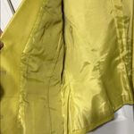 Spiegel  Vibrant Green Leather Blazer Photo 5