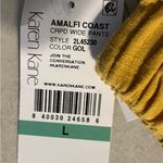 Karen Kane  Amalfi coast cropped wide pants. Gold . Size L Photo 4