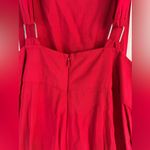 Gypsies & Moondust  L Slouchy Overalls Vibrant Red Jumpsuit Photo 6