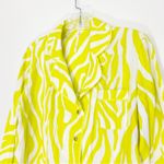 Anthropologie Zebra Citron Chartreuse Animal Print PJ Top Size XXS Photo 2