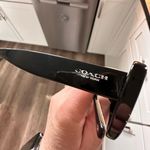 Coach New York Women's Black White Plastic Framed Darcy Designer Sunglasses Photo 6