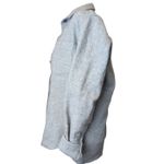 Isabel Marant  Gray Wool Shacket Button-Up Shirt Quiet Luxury Designer Size 10 Photo 3