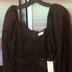 ASTR 💕💕 Sweetheart Neck Long Sleeve Mini Dress ~ Black Large L NWT Photo 12