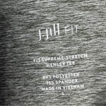 J. Jill Fit Supreme Stretch Henley Tee Caraway Size Small Green Gray Photo 3