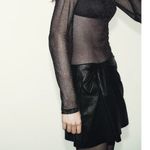 ZARA ruched faux leather mini skirt / skort /shirts Photo 5