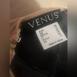 Venus Women's Sexy Sheer Mesh Lacey Tan Black Stretchy Dress size 6 Photo 4