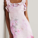 Zimmermann NWT  Crush Frill Mini Dress in Pink Floral Photo 0