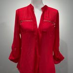 Streetwear Society CLEARANCE! Red  Blouse Size M EUC Photo 0