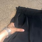 ZARA  High Rise Cargo Paperbag Cropped Cuffed Utility Pants‎ Black 12 Photo 4