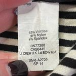 Madewell Swivel Ponte Black White Stripe Pattern Straight/ Pencil Skirt Size 0 Photo 4