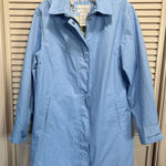 White Stag Light Blue Long Sleeve Zip/Snap Up Rain Jacket Size M (8-10) Pockets Photo 0