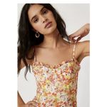 Hutch Selene Floral Bustier Midi Dress Sweetheart in Ditsy Floral Print XL Photo 4
