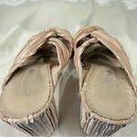 Free People X Jeffrey Campbell Venice Mule Heels 6.5 Twist Satin Feminine Chic Photo 9