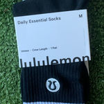 Lululemon athletica Black and White Crew Socks Photo 0