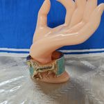 Designer black and gold horse bangle. Price for one. Photo 11