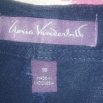 Gloria Vanderbilt  16 38 Linen Blend Dark Wash Navy Shorts Plus Photo 10