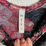 Mts Size S Black Short Sleeve Velvet Burn Out Blouse Top Dark Floral Whimsigoth Photo 2