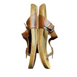 Yokono Shoes Womens Size 6.5 Brown Leather Sandals Toe Post Slide Made In Spain Photo 6