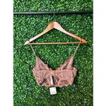 Free People  Brown Lace Bralette Sz Small NWT Photo 2