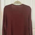 Lou & grey  Long Sleeve Wrap Top in Rusty Maroon Photo 4