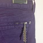 Replay women's 28 straight stretch "PAUBDUL" Paula Abdul zip chain skinny jeans Purple Photo 1