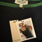 Nation Ltd Peggy Sue Chenile Tank Top Navy Blue Green Size XL Photo 4