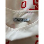 Eliza J  Orange White Print Short Sleeve Dress Size 6 Pockets Photo 1