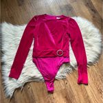 superdown  Charlotte Cut Out Bodysuit In Hot Pink Photo 2
