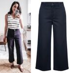 Everlane  High Rise Cropped Wide Leg Jeans Faded Black Gray Size 2 Photo 1