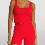 SKIMS Red Cotton Rib Boxers Photo 0