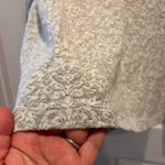 Jane and Delancey  Womens Gray Lace Pattern Long Sleeve Sweatshirt Top Size L Photo 3