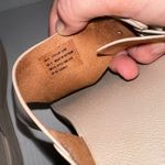 FitFlop  Thong Sandals Womens US 11 EU 43 Lulu Covered Buckle Beige Leather Slide Photo 6