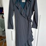 Matilda Jean Women's Teal and Orange Reunion Wrap Ruffle Dress, Size XL, NWT Green Photo 0